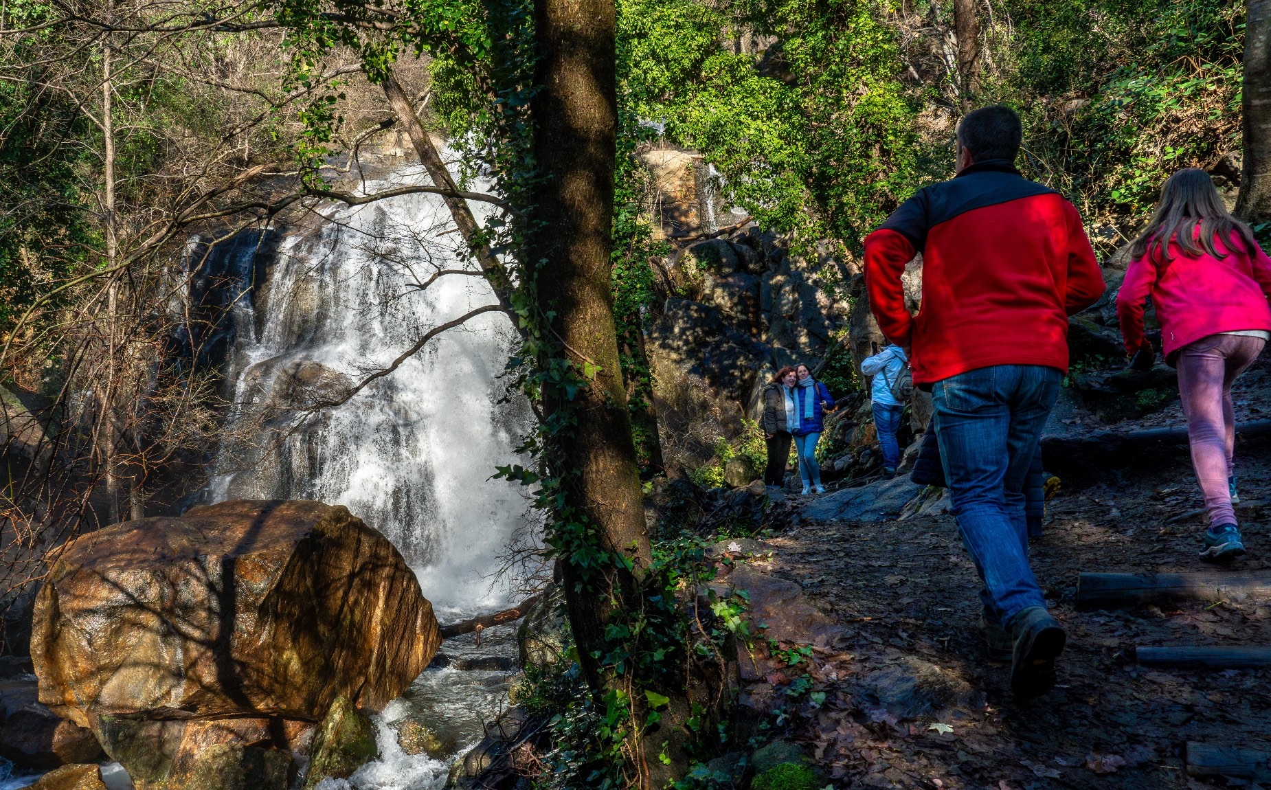 Cascada de la garganta de las Nogaledas.