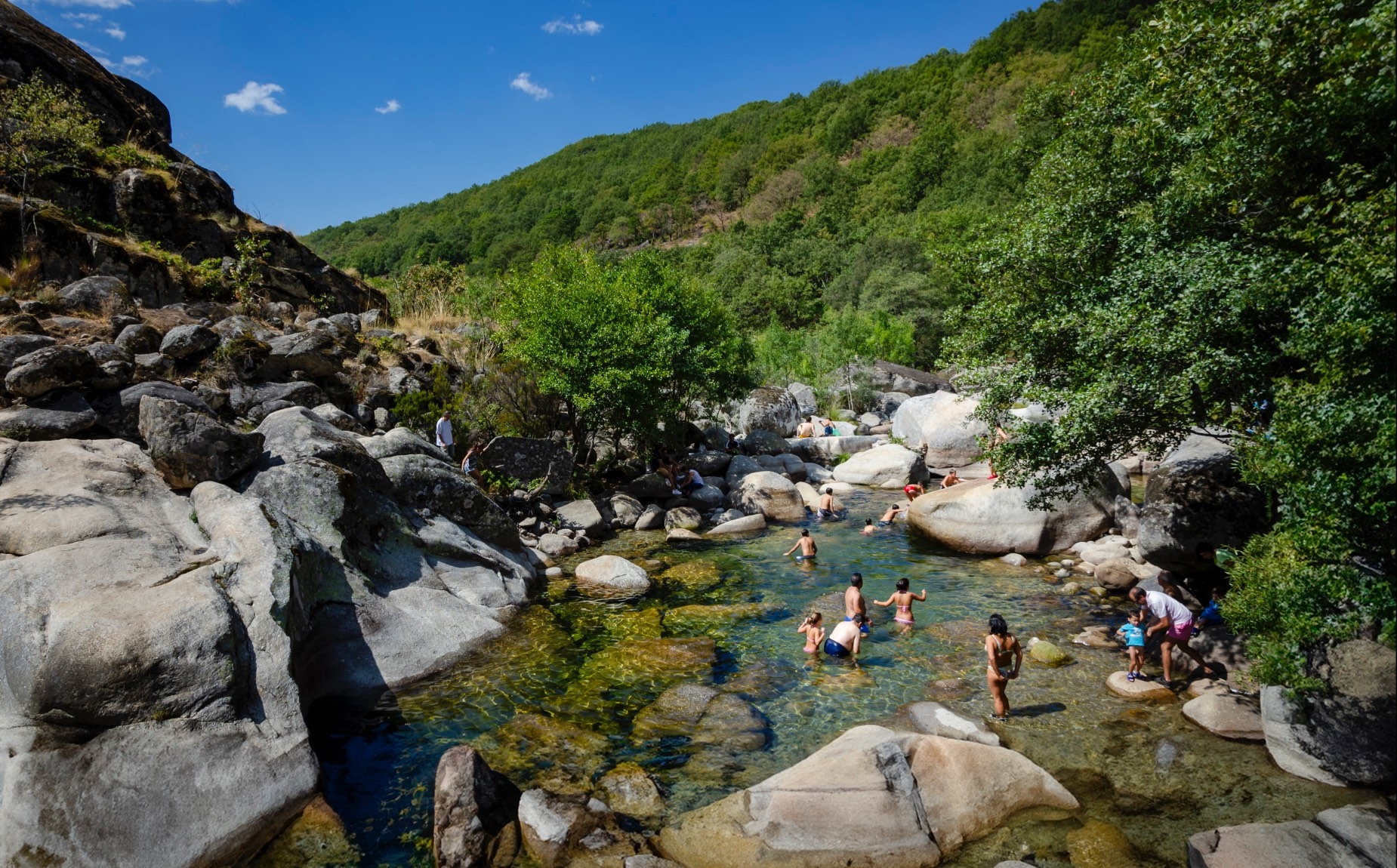 Bathing area of the Garganta de los Infiernos.