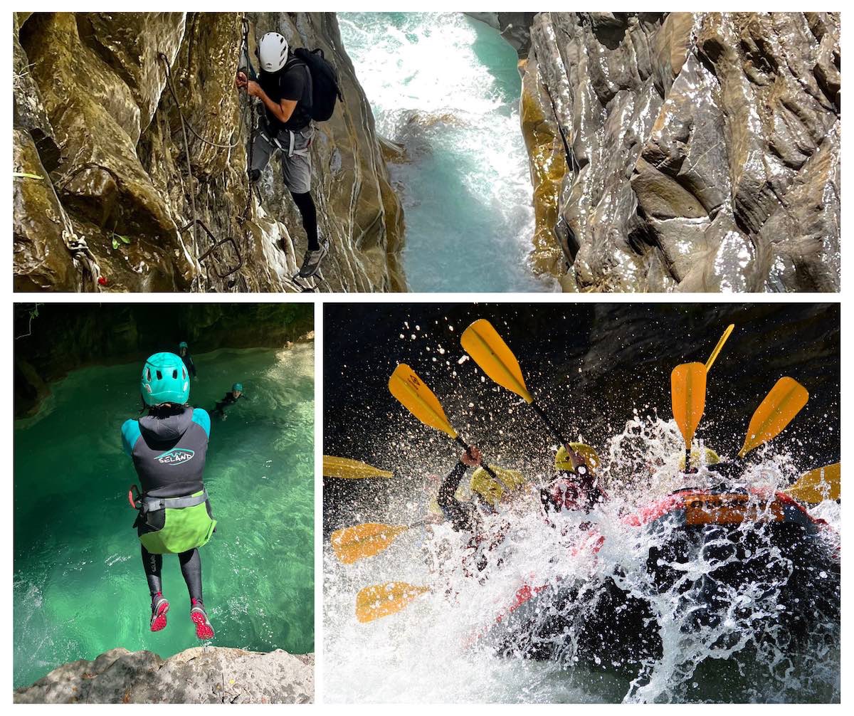 Imagen de Actividades en Ordesa: multiaventura de ferrata, barranco y rafting