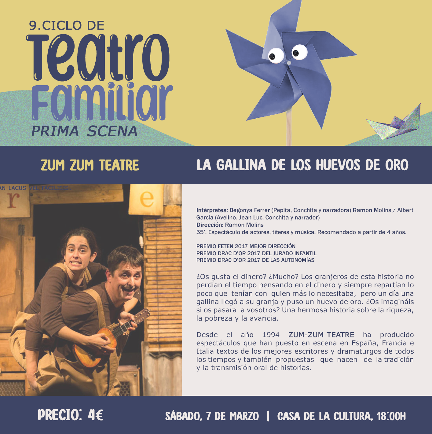 Imagen de ZUM ZUM TEATRE: La gallina de los huevos de oro