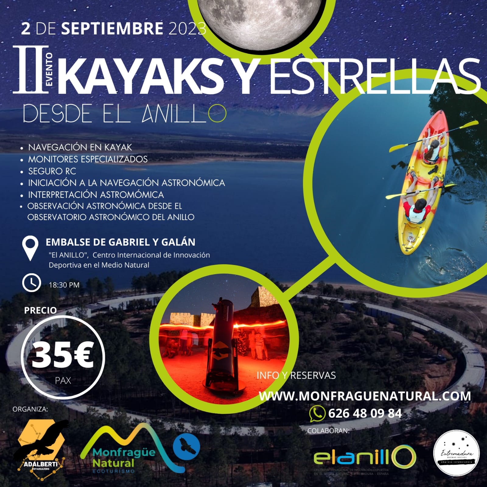 Imagen de II Kayaks y Estrellas El Anillo - Granadilla