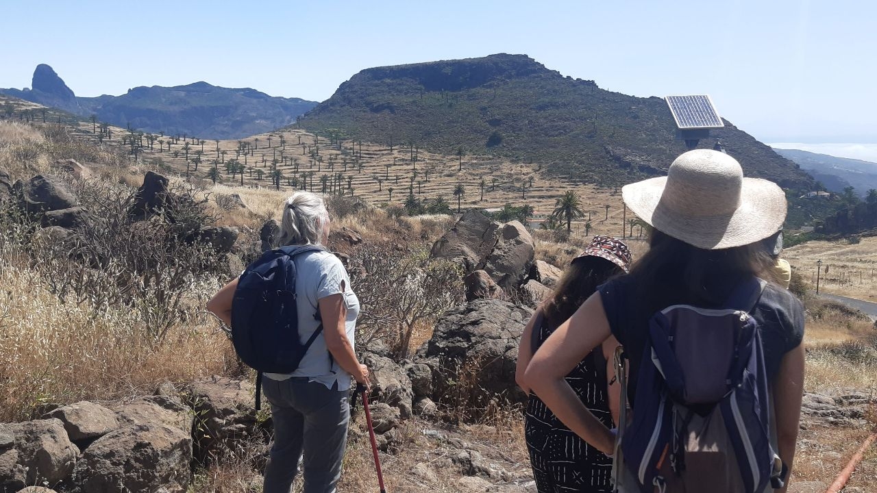 Excursionistas en La Gomera