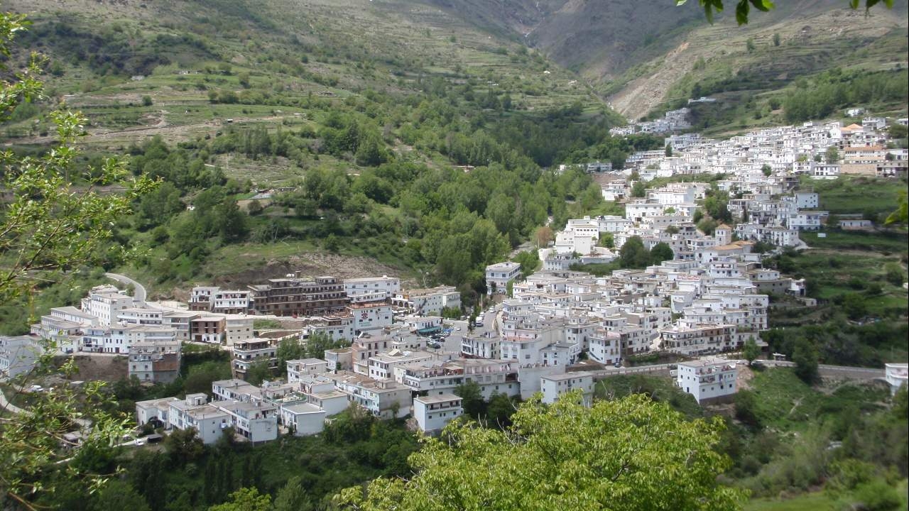 Village in the mountainside