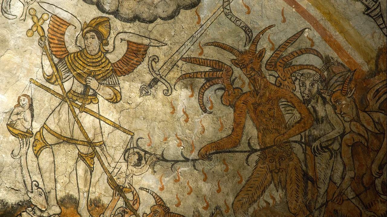 Pinturas románicas. San Juan de Toledo de la Nata. La Fueva. 